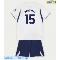 Camisa de time de futebol Tottenham Hotspur Lucas Bergvall #15 Replicas 1º Equipamento Infantil 2026-27 Manga Curta (+ Calças curtas)